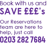 Book with us and save money off your next holiday