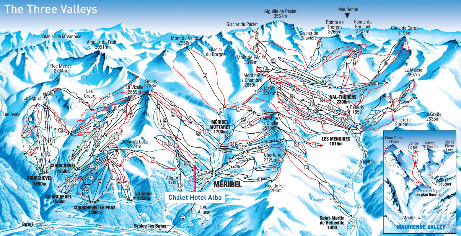 Méribel Piste Map