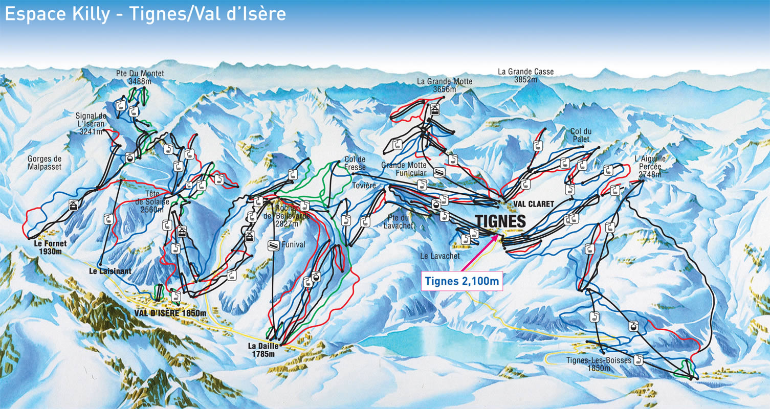 Tignes Piste Map