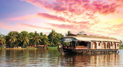 Natural wonders of Southern India including a houseboat cruise on the backwaters of Kerala